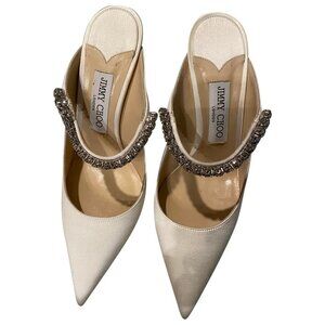 Jimmy Choo Bing 100 Satin Mules